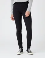 Spodnie damskie - Wrangler Skinny Damskie Spodnie Jeansowe Jeansy Black W20Kb840N-W29 L32 - miniaturka - grafika 1