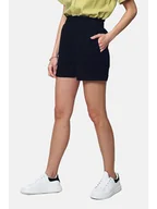 Spodenki damskie - Le Jardin du Lin Lniane szorty w kolorze czarnym - miniaturka - grafika 1