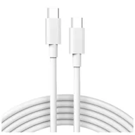 Kable USB - Kabel 1M USB-C do USB-C Type-C do Apple iPad iPod Biały - miniaturka - grafika 1