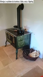 Kuchnia kaflowa, angielka z piekarnikiem i szybą 11kW, bez płaszcza wodnego (kolor: zieleń) spełnia anty-smogowy EkoProjekt 92282107 - Kuchnie węglowe - miniaturka - grafika 4