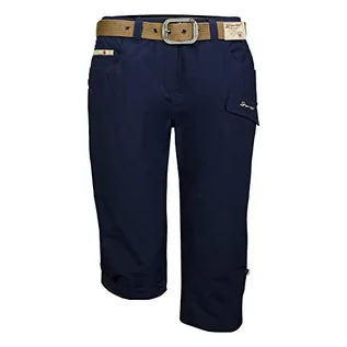 Spodnie damskie - G.I.G.A. DX Damskie spodnie Capri z paskiem/krótkimi spodniami - GS 35 WMN PNTS, ciemnoniebieskie, 40, 38200-000 - grafika 1
