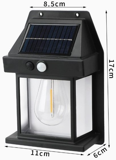 CreativeHome ZD159 KINKIET ŚCIENNY SOLARNY LED Z CZUJNIKIEM RUCHU