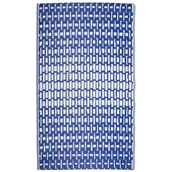 Dywany zewnętrzne - MULTI-DECOR Dywan zewnętrzny Sara geometryczny niebieski 120 x 170 cm - miniaturka - grafika 1