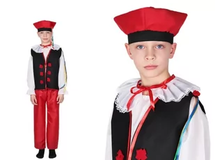 ZESTAW KRAKOWIAK CZARNO-CZERWONY 146-158 5el - Stroje karnawałowe - miniaturka - grafika 1