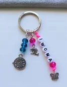 Breloki - Brelok Breloczek Klucze Zegar Motyl Baba Jaga Imię - miniaturka - grafika 1