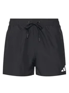 Kąpielówki męskie - adidas Szorty kąpielowe 3-Stripes JG1031 Czarny Regular Fit - miniaturka - grafika 1