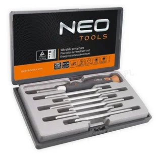 NEO-TOOLS Wkrętaki precyzyjne zestaw 8 szt SvCm - Śrubokręty - miniaturka - grafika 1