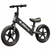 Rowerki biegowe - Rowerek Biegowy Lekki Koła EVA 12" cali Dla Dzieci Regulowany Dziecięcy Czarny - miniaturka - grafika 1