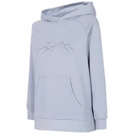 Bluzy damskie - BLUZA DRESOWA DAMSKA 4F Z KAPTUREM - miniaturka - grafika 1
