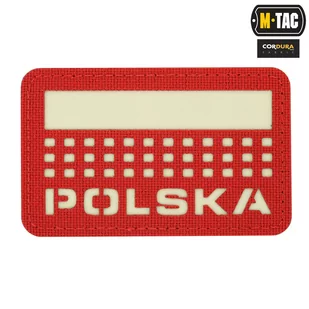 M-Tac - Naszywka Flaga - Polska 50х80 - Laser Cut - 	Czerwony / Fluo - 51007233 - Odzież taktyczna i umundurowanie - miniaturka - grafika 1