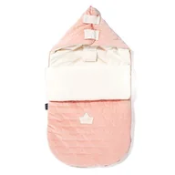 Śpiworki dla dzieci - LA MILLOU ŚPIWOREK S POWDER PINK BRIGHT & RAFAELLO VELVET COLLECTION - miniaturka - grafika 1