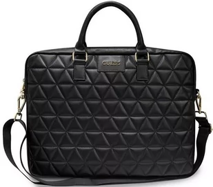 Guess Quilted Computer Bag Torba na notebooka 15" czarny) 10_15941 - Torby na laptopy - miniaturka - grafika 1