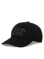 Czapki męskie - Calvin Klein Czapka z daszkiem Corduroy Graphic 5 Panel Cap LV04D5064G Czarny - miniaturka - grafika 1
