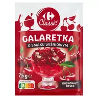 Dodatki do ciast w proszku - Carrefour Classic Galaretka o smaku wiśniowym 75 g - miniaturka - grafika 1