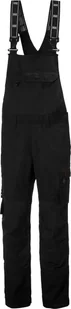 Helly Hansen Half coverall HELLY HANSEN Oxford Bib, black C50 - Spodnie sportowe męskie - miniaturka - grafika 1