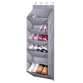 Meble modułowe i akcesoria - Wiszący Organizer Na Buty Zabawki Akcesoria Na Drzwi Szary - miniaturka - grafika 1