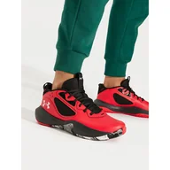Buty sportowe męskie - Buty do koszykówki Under Armour Ua Lockdown 6 3025616-600 Czerwony - miniaturka - grafika 1