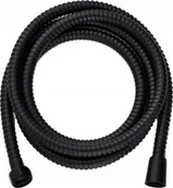 Węże prysznicowe - Wąż prysznicowy Douceur d`Interieur Czarny wąż prysznicowy ze stali nierdzewnej, 200 cm - miniaturka - grafika 1