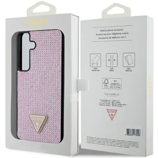 Guess GUHCS24MHDGPPP S24+ S926 różowy/pink hardcase Rhinestone Triangle - Etui i futerały do telefonów - miniaturka - grafika 8