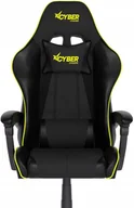 Fotele gamingowe - FOTEL GAMINGOWY CYBER CHAIRS SELECT YELLOW - CZARNY - BIUROWY - miniaturka - grafika 1