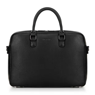 Męska torba na laptopa 16" z imitacji skóry czarna - Torebki damskie Męska torba na laptopa 16" z imitacji skóry czarna - Torebki damskie - miniaturka - grafika 1