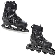 Łyżwy - Rolki Łyżwy Hokejowe 2w1 RAVEN Expert Black 43-46 - miniaturka - grafika 1