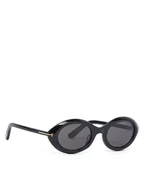 Okulary przeciwsłoneczne - Tom Ford Okulary przeciwsłoneczne FT1186 01A Czarny - miniaturka - grafika 1
