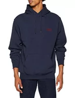 Bluzy męskie - Libertine Libertine Męska bluza z kapturem Copeland L-L, niebieski (Dark Navy 4), XXL - miniaturka - grafika 1