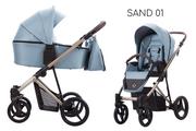 Wózki dziecięce - BEBETTO FLAVIO PREMIUM CLASS 2w1 Sand 01 - miniaturka - grafika 1