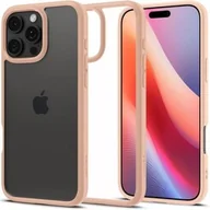Etui i futerały do telefonów - Spigen Etui Ultra Hybrid do iPhone 16 Pro, przezroczysto-różowe - miniaturka - grafika 1