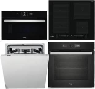 Zestaw AGD do zabudowy Whirlpool Zmywarka WI 7020PF + Piekarnik AKZ9 6490 NB + Płyta WF S4160 BF + Kuchenka mikrofalowa AMW 730/NB - Zestawy AGD - miniaturka - grafika 1