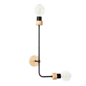 Lampy ścienne - Britop kinkiet dwu punktowy MONTIX dąb olejowany 9244274 9244274 - miniaturka - grafika 1