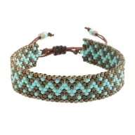 Bransoletki - Bransoletka koralikowa beading etno boho peyote / JG. Projekt - miniaturka - grafika 1