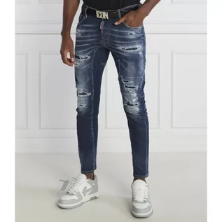 Spodnie męskie - Dsquared2 Jeansy Tidy Biker Jean | Slim Fit | denim - grafika 1