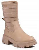 Botki damskie - Damskie botki BEŻOWE BIG STAR SHOES MM274070 R40 - miniaturka - grafika 1
