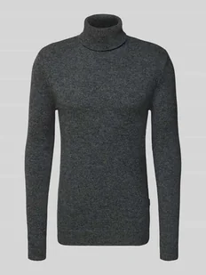 Sweter z dzianiny z golfem model ‘BRANKO’ - Swetry męskie - miniaturka - grafika 1