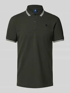 Koszulka polo o kroju slim fit z wyhaftowanym logo model ‘Dunda’ - Koszulki męskie - miniaturka - grafika 1
