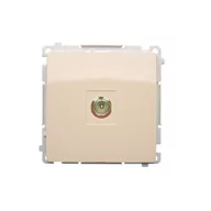 Gniazdka elektryczne - Kontakt Simon Gniazdo ścienne Basic antenowe Pojedyncze (moduł) BMAK1.01/12 beżowy - miniaturka - grafika 1