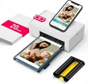 Akcesoria fotograficzne - Liene Amber M200 drukarka fotograficzna WiFi 10x15 cm 20 arkuszy 300DPI - miniaturka - grafika 1