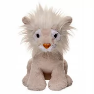 Lalki dla dziewczynek - Maskotka Pluszowy Duży Lew Biały Pluszak ZOO - miniaturka - grafika 1