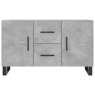 Komoda, szarość betonu, 100x36x60 cm, materiał drewnopochodny Lumarko! - Komody - miniaturka - grafika 7