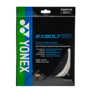 Naciąg do badmintona Yonex BG Exbolt 63 - Badminton - miniaturka - grafika 1