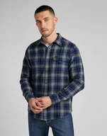 Koszule męskie - Koszula Lee Clean Reg Western Aanthem Blue L66Rdh21 Xxl - miniaturka - grafika 1
