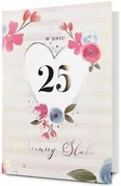 Kartki okolicznościowe i zaproszenia - Karnet B6 Rocznica ślubu 25 - artykuł papierniczy - miniaturka - grafika 1