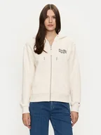 Bluzy damskie - Tommy Hilfiger Bluza WW0WW43572 Écru Regular Fit - miniaturka - grafika 1