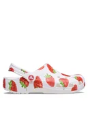 Klapki i japonki męskie - Crocs Klapki Classic Fresh Fruits Clog 211008 Biały - miniaturka - grafika 1