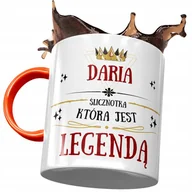 Kubki - Kubek Pomarańczowy Dla Darii Koleżanki Żony z Nadrukiem ze Zdjęciem + Opakowanie na prezent (wzór 02) - miniaturka - grafika 1