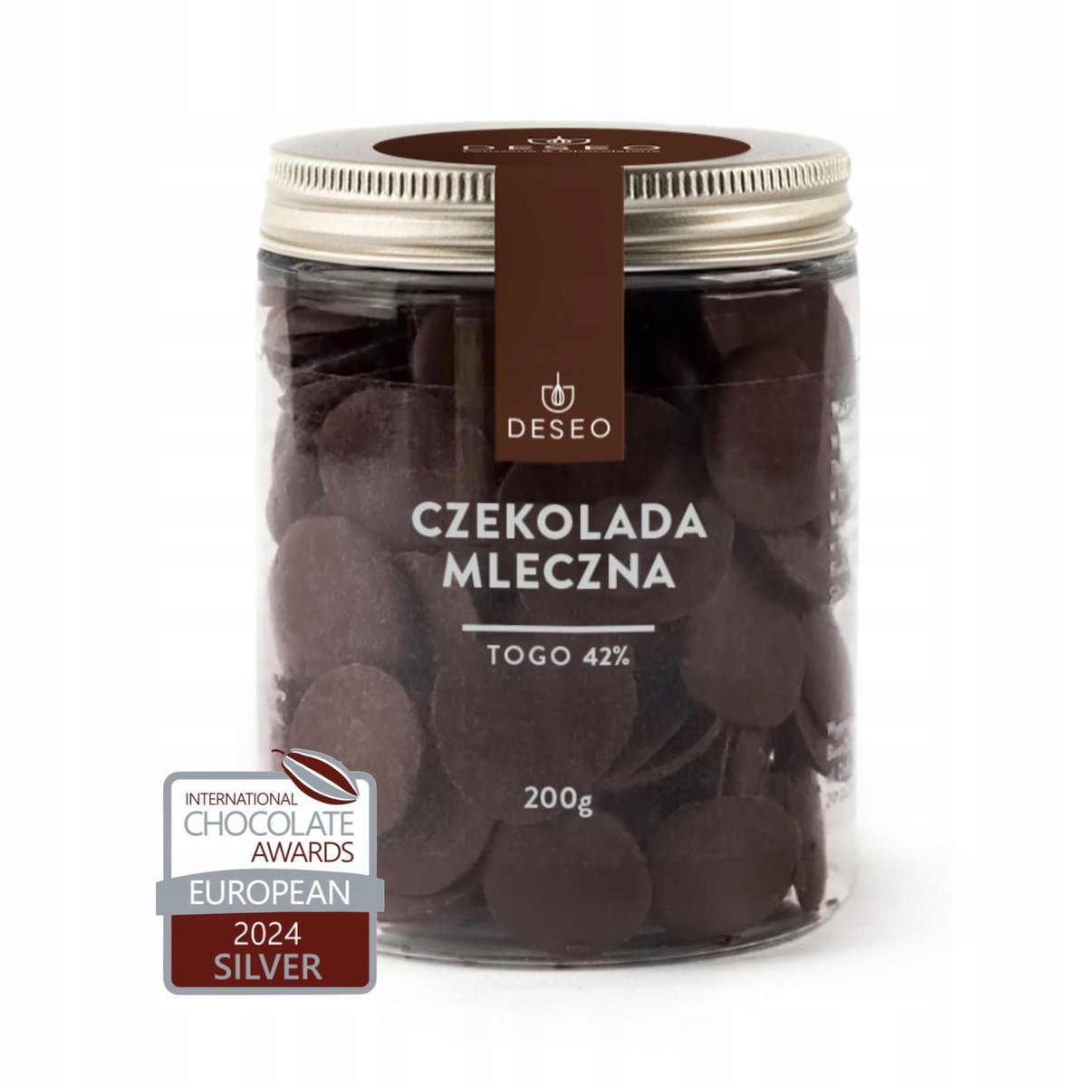 CZEKOLADA DESEROWA DESEO TOGO 42% DROPSY CZEKOLADOWE 200G