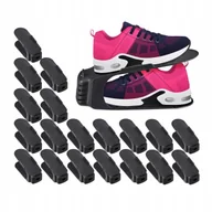 Pokrowce na ubrania - 20x Stojak na buty obuwie organizer półka do szafy przedpokój czarny - miniaturka - grafika 1