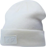 Czapki damskie - Czapka 4F U319 biała 4FAW23ACAPU319 11S - miniaturka - grafika 1